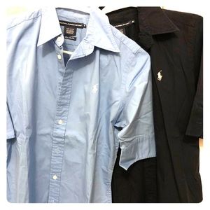 Ralph Lauren short sleeved button down shirts